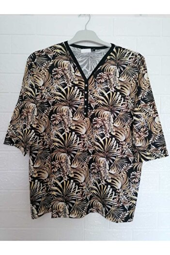 anne moda ankara Summer Capri Sleeve, Anti-Sweat Studded Blouse