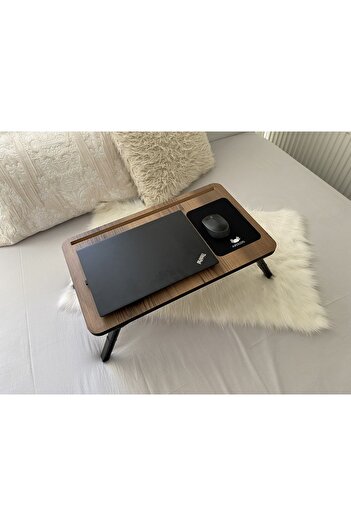 Axolotl Folding Telefon Ve Tablet Bölmeli Katlanır Ayaklı Laptop Sehpası Bilgisayar Çalışma Masası Lıdya