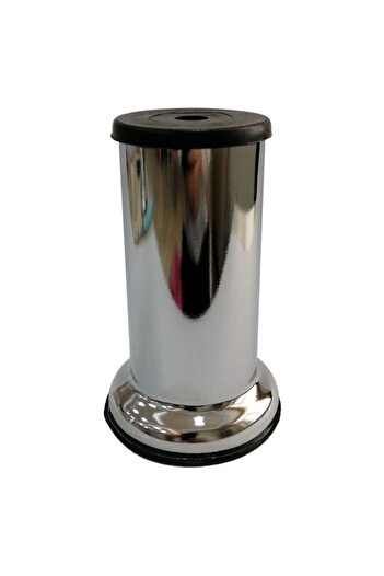 Adem Koç Chromed Metal Base Leg with Nut M8 Fine Thread 12 cm