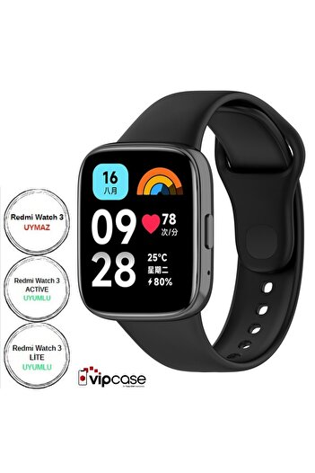 Vip Case Xiaomi Redmi Watch 3 Active Smart Watch Bracelet Silicone Cord - Compatible With Watch 3 Lite
