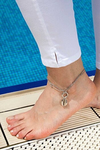 Modex Seashell Figured Chain Anklet