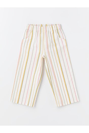 LC Waikiki LCW Baby - Striped Elastic Waist Trousers for Baby Girl