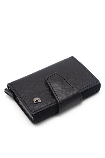 Cacharel Δερμάτινη θήκη πιστωτικής κάρτας Wint Black - 0270W17