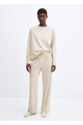 MANGO Woman Cotton Two Piece Sleepwear Set
