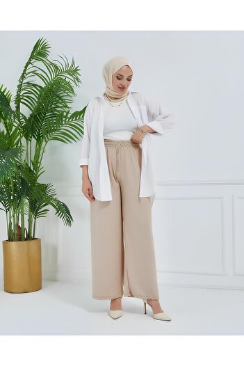 RW Richard & Wendy Wafer Fabric Ribbed Wide Leg Trousers