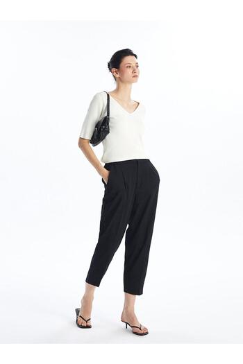 LC Waikiki LCWAIKIKI Classic - Women's Comfortable Molded Rubber Waist Pants