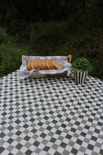 ADARYA HOME Yer Masa Piknik Örtüsü Sofra Bezi 160 X 160 , 4 Minder 45 X 45cm Set (GRİ)