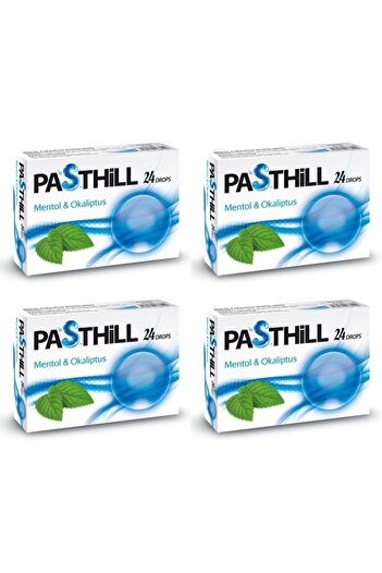 LedaPharma Pasthill Menthol and Eucalyptus - 24 Drops 4 Boxes