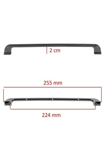 Badem10 Alperen (224 MM - 22,4 CM) Mobilier Bucătărie Sertar Dulap Mâner dulap Mâner plat Mâner metal afumat