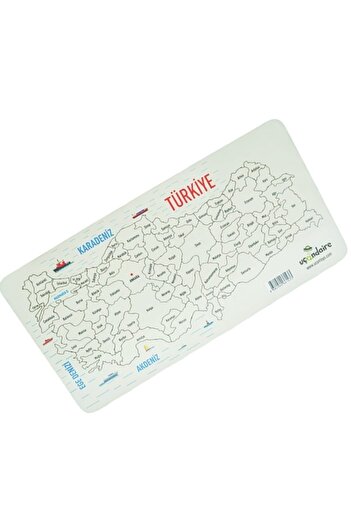 Uçandaire Large Türkiye Map Wooden Puzzle 41*21 Cm