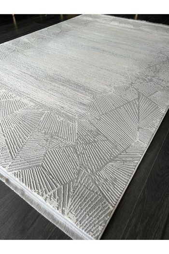 GÜMÜŞSUYU Gümüşsuyu Antibakteriyel Halı Rustic 15283 Gri