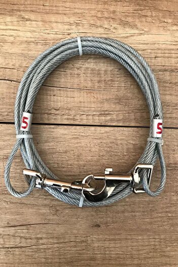 LİDERSAN ÇELİK 6 Mm 5 Meters Dog Garden Tethering Rope Transparent