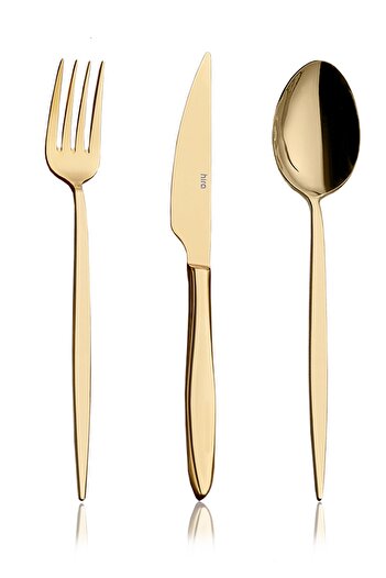Hira Emotion Istanbul Titanium 18 Piece Spoon Fork Knife Set