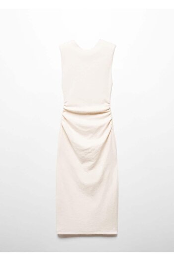 MANGO Woman Drape detaylı elbise