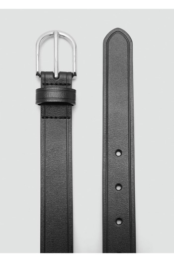 MANGO Man Leather Belt with a Bruise