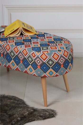 PufyHome LUNA EFSANE 90 CM LARGE GÜRGEN AYAKLI ÇOK AMAÇLI BENCH PUF KOLTUK