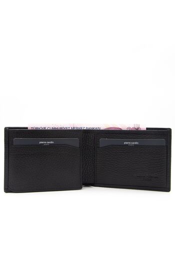 Pierre Cardin Black Leather Floater Men's Wallet - 3234a41