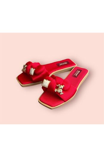 İpek Red Women's Daily Summer Slippers - Sahil