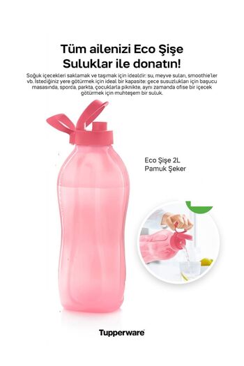 Tupperware 2 Liter Eco Bottle Drinking Bowl Camping Flask