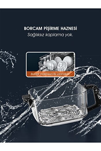 pirantech Af539t Xl Borcam Hazneli Airfryer 5.5 L Fritöz
