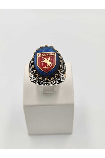 ALTUNTAŞ SAMSUN SPOR ARMALI ERKEK YÜZÜĞÜ 24 MM 925 AYAR GÜMÜŞ YÜZÜK