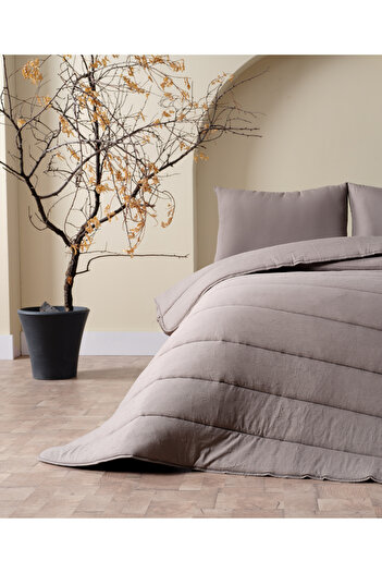 Doqu Home Cloudy Dark Gray Double Duvet Set