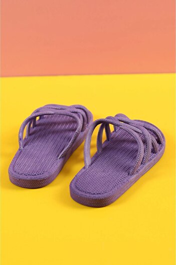 Katrem Non-Slip Cross Slippers Beach Sea Pool Bathroom Balcony Wet Floor Daily Slippers