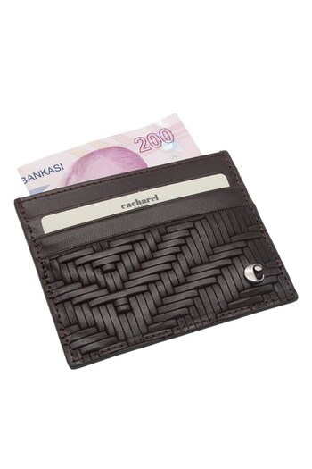 Cacharel Gladyatör Unisex Коричневий шкіряний гаманець - 0244G66