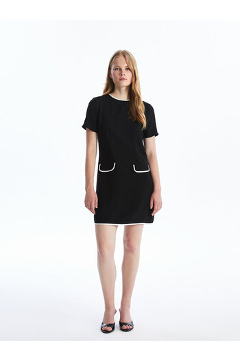 LC Waikiki LCW Women's Dress - Crew Neck, Short Sleeve