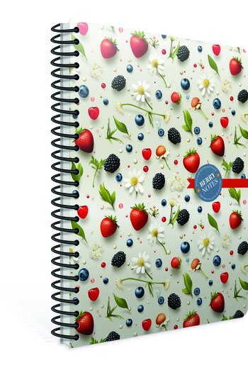 Gıpta Berry Notes 17x24 120 Sheets Checked Spiral Hard Cover Notebook