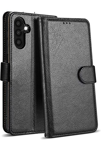 m.tk moveteck Samsung Galaxy A35 Case 360 Full Containers Leather Textured Flip Wallet Stand Cover with Business Card