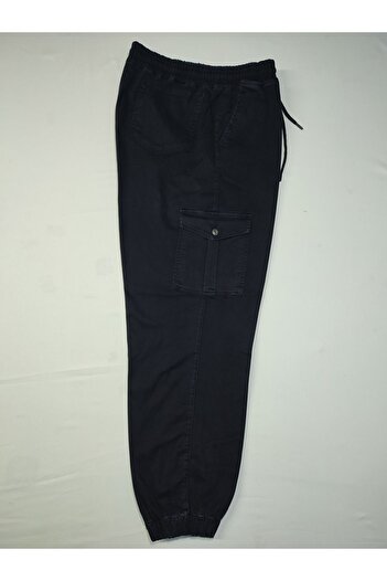 Denim Jogger cargo de in pentru bărbați de mărime mare 5891