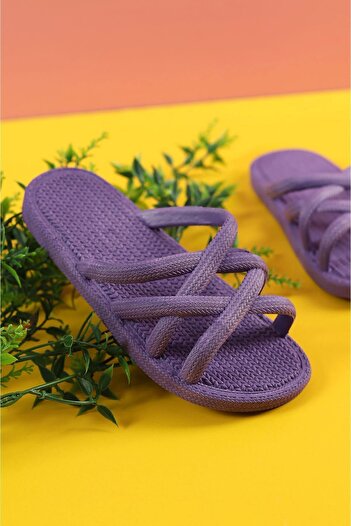 Katrem Non-Slip Cross Slippers Beach Sea Pool Bathroom Balcony Wet Floor Daily Slippers