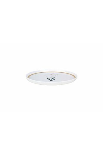 Porland Botanical Patterned 4 Flat Plates 21cm