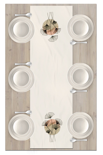 Bertille Home Flower Series 140x40 Cm Digital Printed Runner