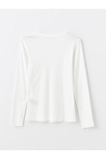 LC Waikiki LCW Women's Body - Crew Neck, Solid Long Sleeve