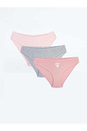 LC Waikiki Γυναικείο μπικίνι LCW Printed - Σλιπ 3 συσκευασιών