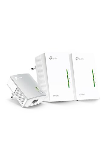 TP-LINK 300 Mbps 3 Lü Kit Powerline Adaptör N300 Mbps AV600 Kablosuz Üçlü Powerline Adaptör Kiti