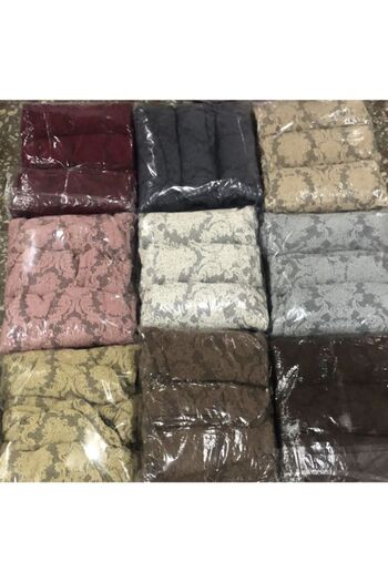 FurkanTicaret Πολυτελής Ζακάρ Καρέκλα 1 τεμαχίου - Ελαστική Θήκη, Stretch No Pilling, Γκρι κάλυμμα
