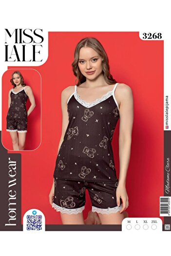 Emir Store Women's Rope Strap Shorts Pajama Set