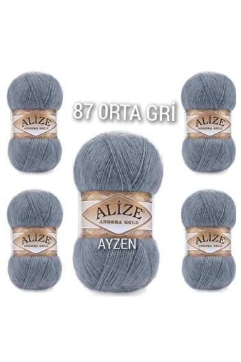 Alize Шпиндель Ayzen Home Angora Gold Hand Orgu Spindle 5 Li Package