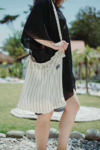 RUIADA Peshtemal Transforming Beach Bag - 100% Organic Cotton
