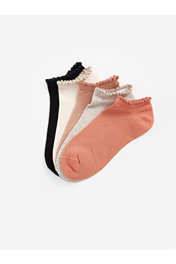 LC Waikiki 5 Pack Women's Plain Booties Socks