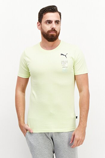 Puma Men Sportswear Fit Outdoor T-Shirt, Lime Green
