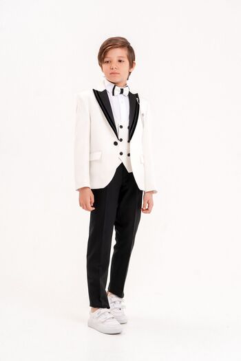 carino's kids Boy's Suit - Groom Suit, Dislocation Collar