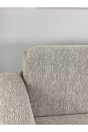 Defne Home Jakar Kumaş Lastikli Kayma Yapmayan 3 Kişilik 1 Adet Büyük Kanepe Örtüsü Taş