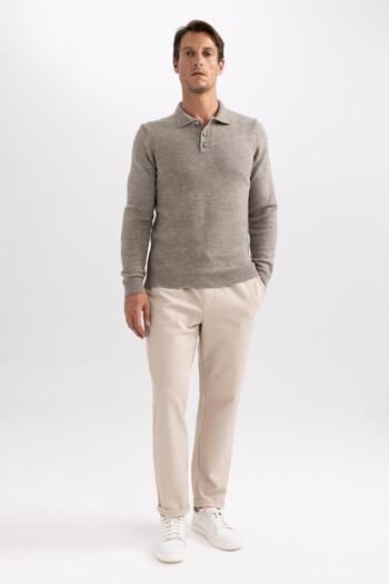 DeFacto Polo Neck Standard Fit Sweater - A9514ax23wn