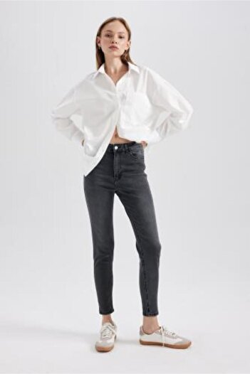 DeFacto Rebeca Skinny Fit Regular Waist Narrow Leg Ankle Length Jean Trousers B4243ax23au