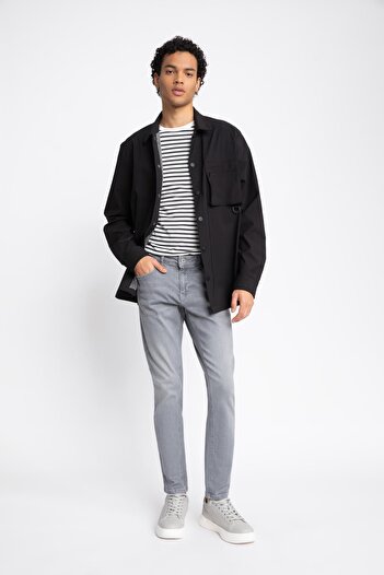 DeFacto Skinny Comfort Fit Narrow Comfortable Fit Regular Waist Extra Narrow Leg Jean Pants B2609ax23au
