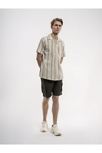 Loft Men's Off White Short Sleeve Shirt - Lf2035418